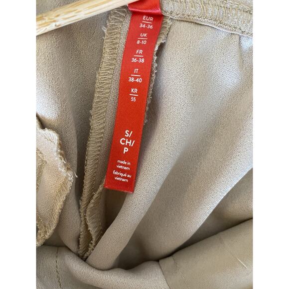 Spanx Carefree Crepe Trouser Pants Sz S Tahini Tan Career Work Office Capsule - Picture 8 of 14